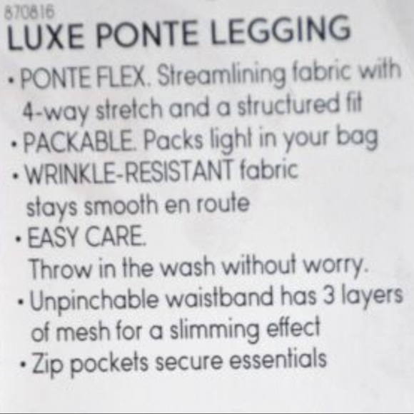 Athleta Ponte Luxe Leggings Black Faux Leather Sm - Picture 11 of 11